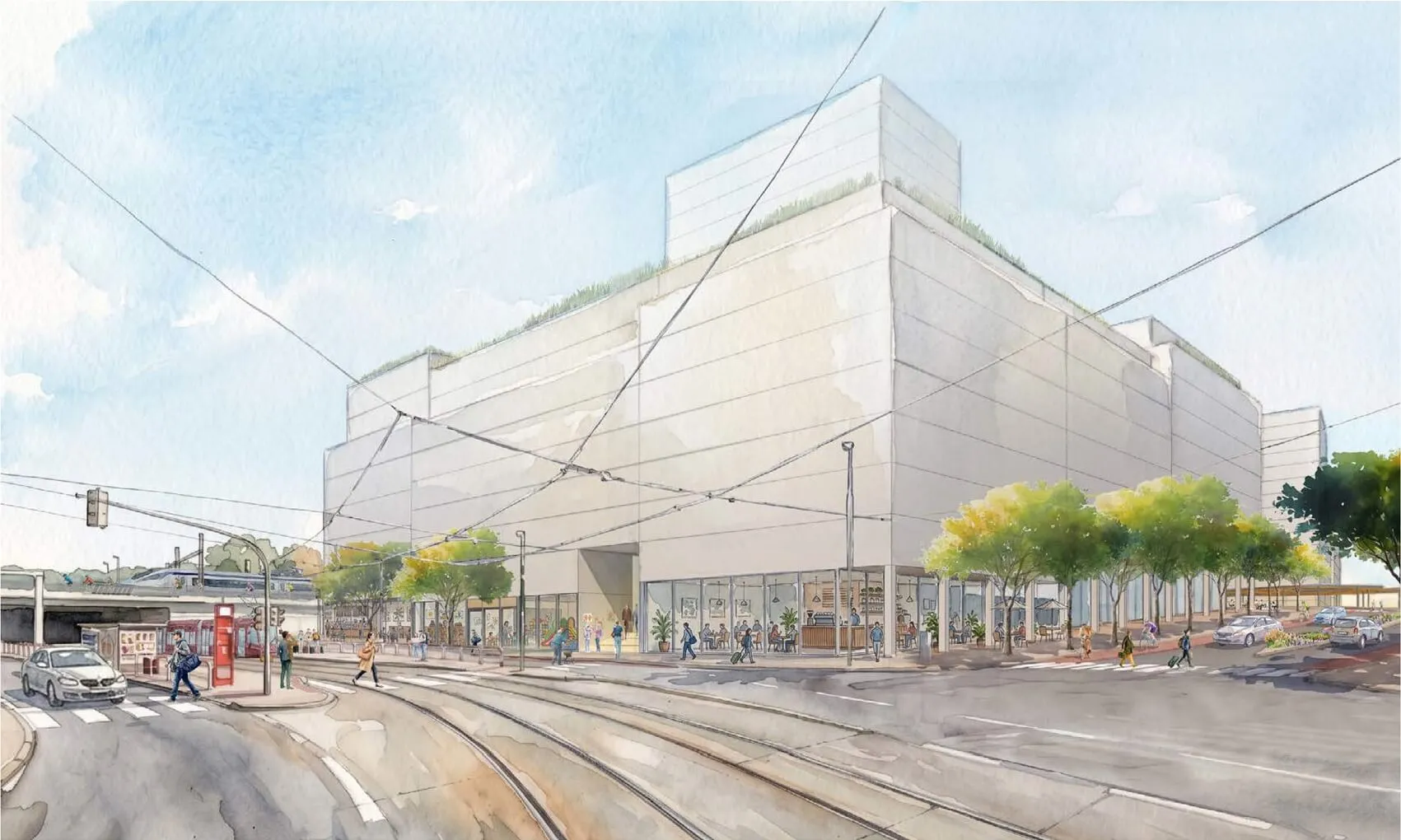 competition proposal for Nové Holešovice, source: Behnisch Architekten + CMC Architects