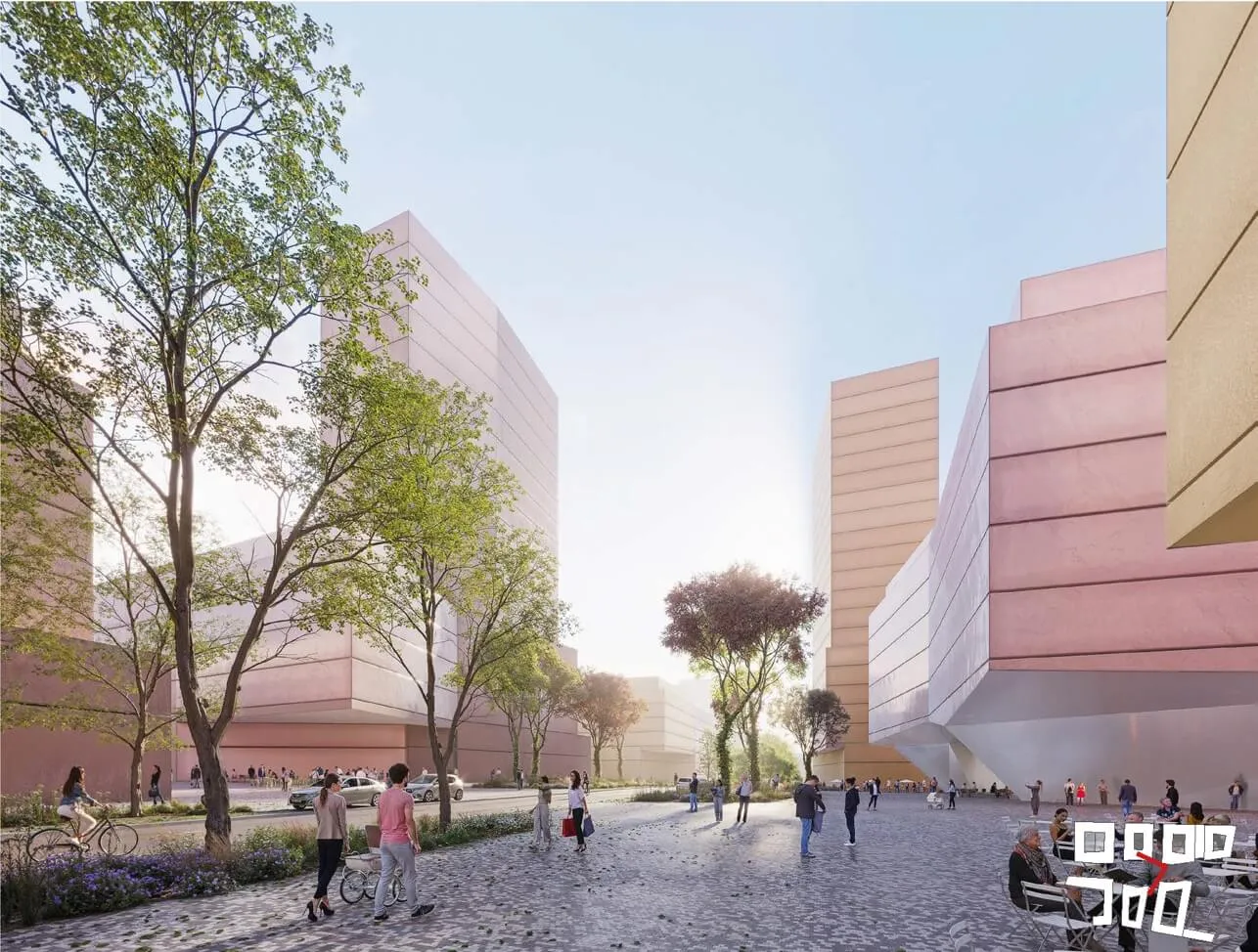 competition proposal for Nové Holešovice, source: Baumschlager Eberle Architekten