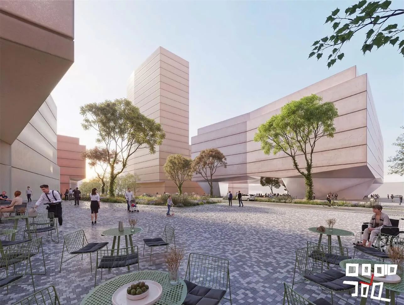 competition proposal for Nové Holešovice, source: Baumschlager Eberle Architekten