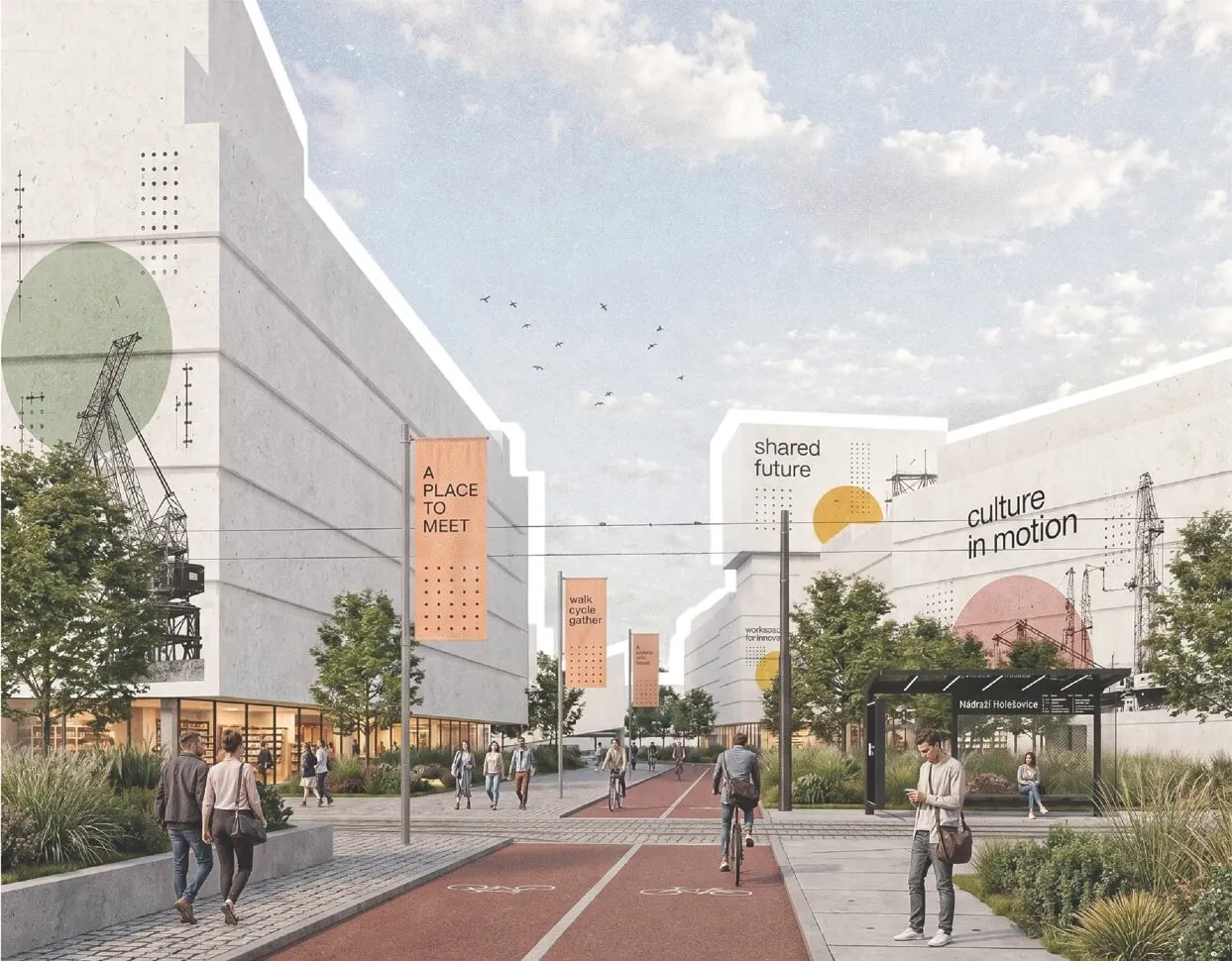 competition proposal for Nové Holešovice, source: Bogle Architects