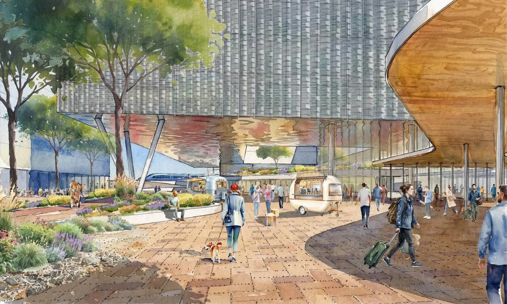 competition proposal for Nové Holešovice, source: Behnisch Architekten + CMC Architects