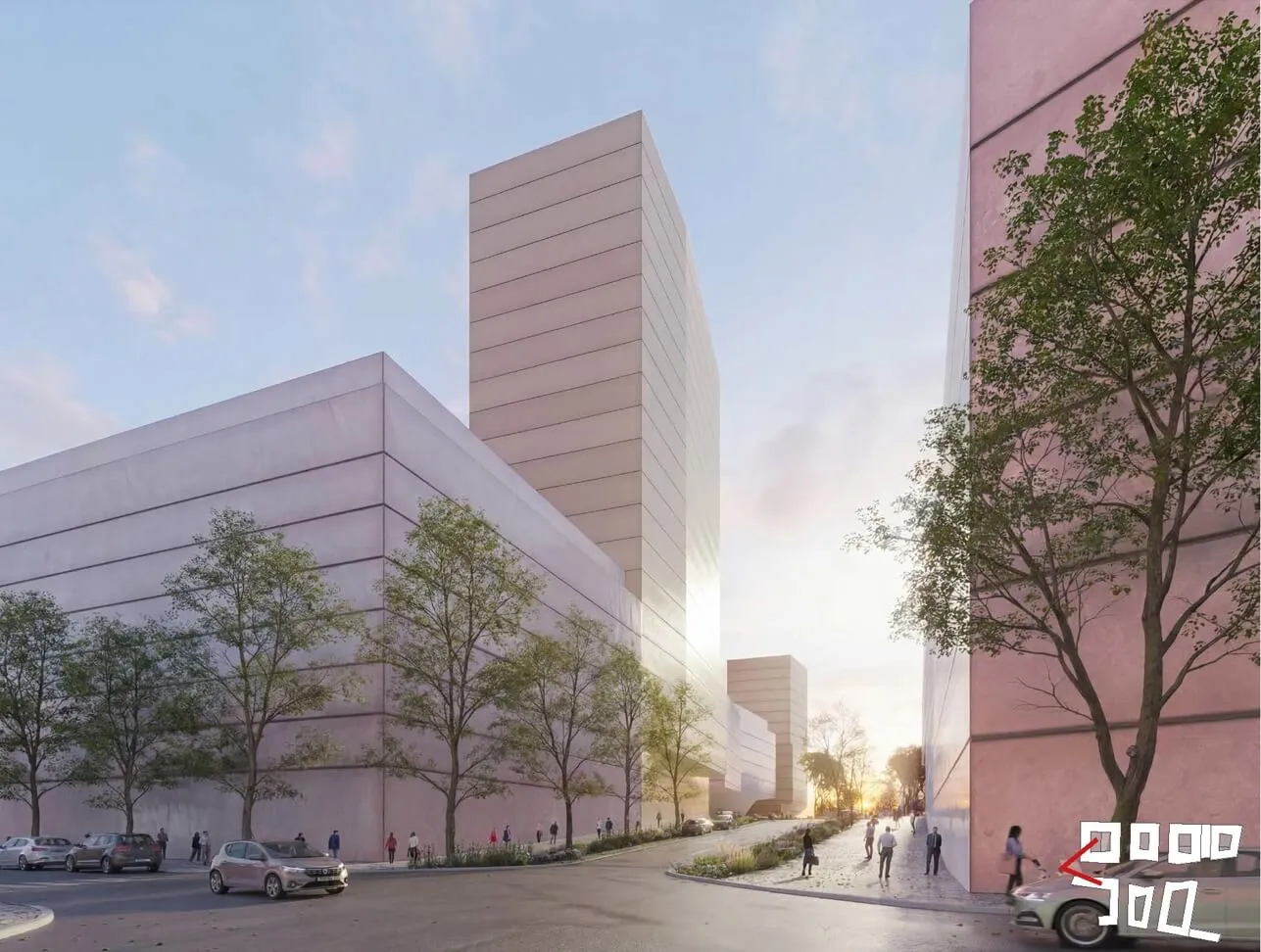 competition proposal for Nové Holešovice, source: Baumschlager Eberle Architekten