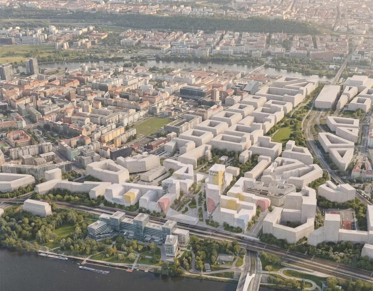 competition proposal for Nové Holešovice, source: Bogle Architects