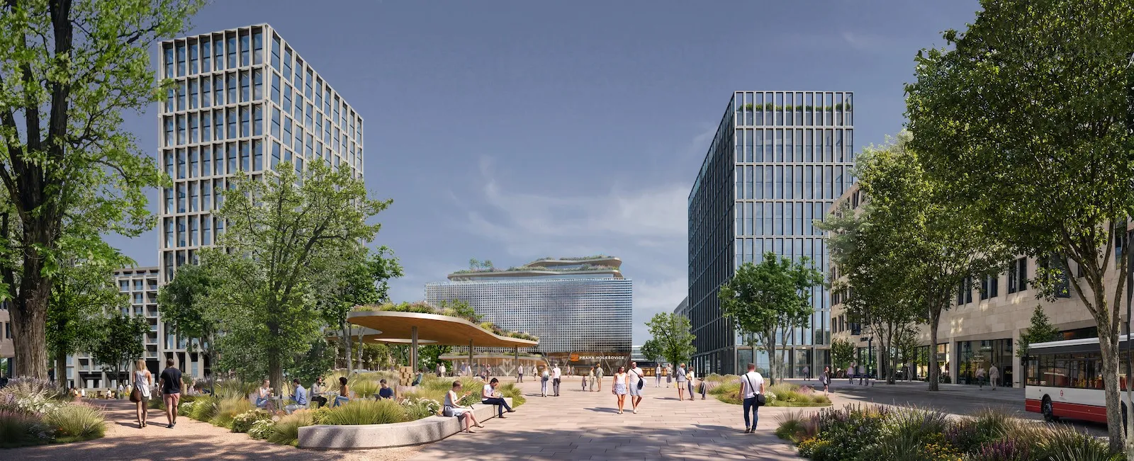 competition proposal for Nové Holešovice, source: Behnisch Architekten + CMC Architects