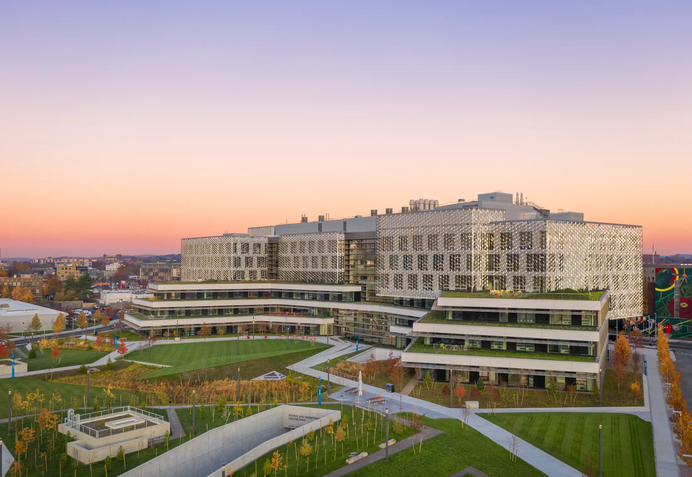 Harvard University Science and Engineering Complex, USA, completed project by the studio, source: Behnisch Architekten