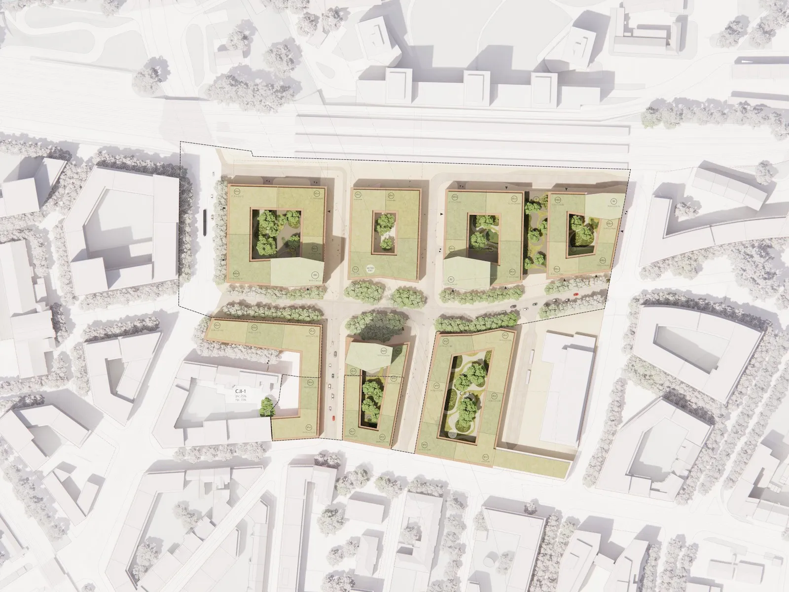 competition proposal for Nové Holešovice, source: Baumschlager Eberle Architekten