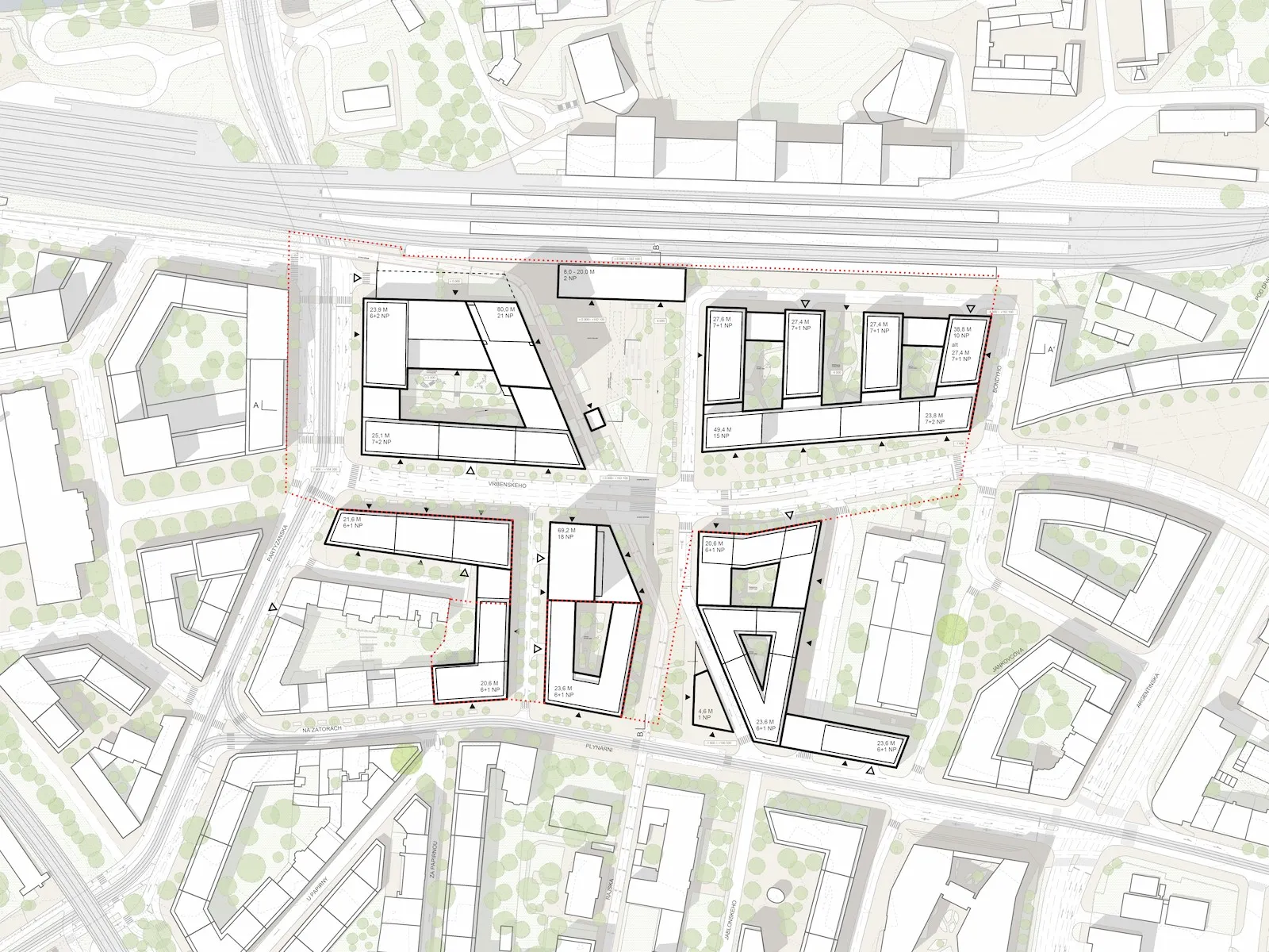 competition proposal for Nové Holešovice, source: Bogle Architects