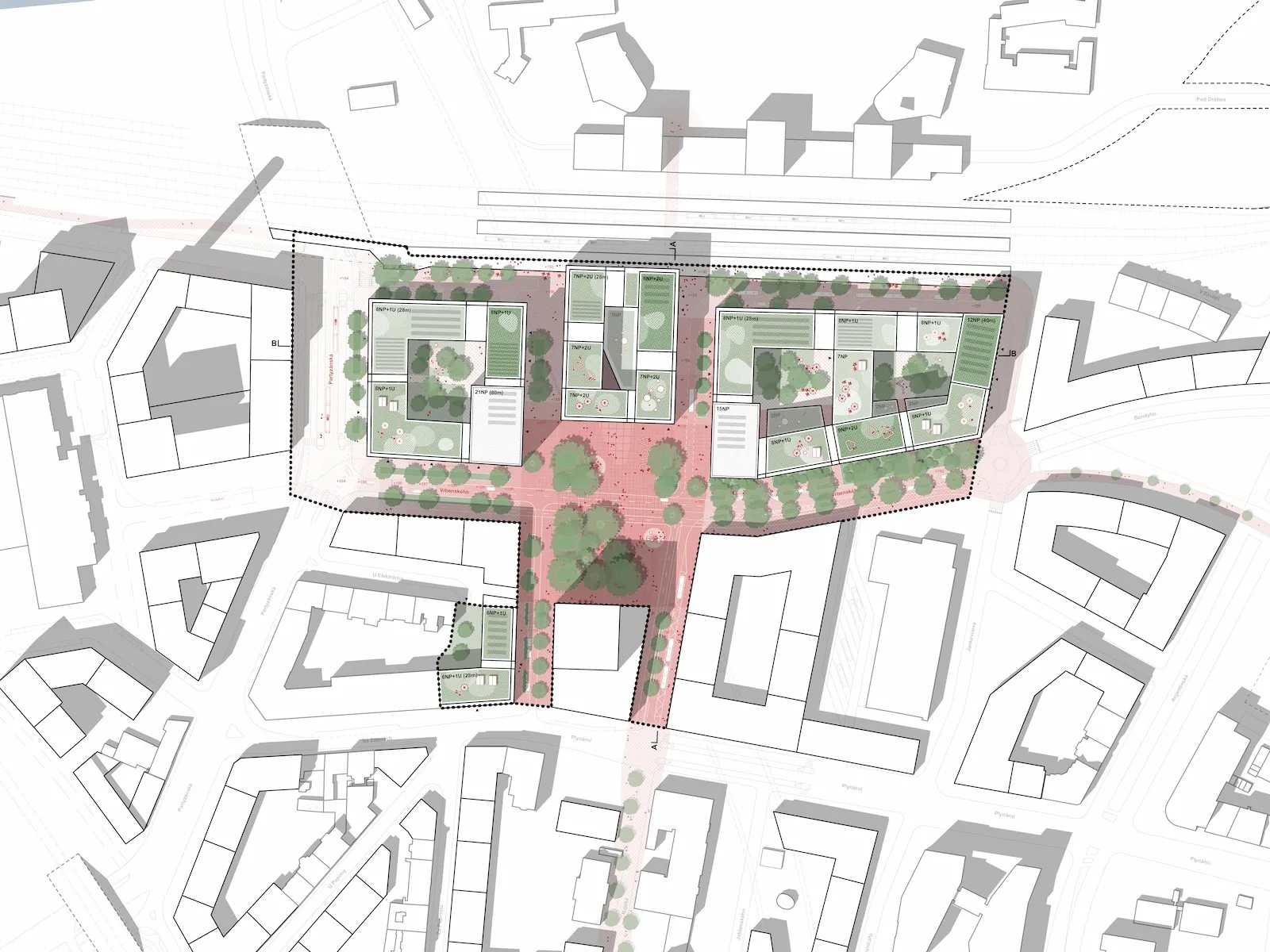 competition proposal for Nové Holešovice, source: CHYBÍK + KRIŠTOF