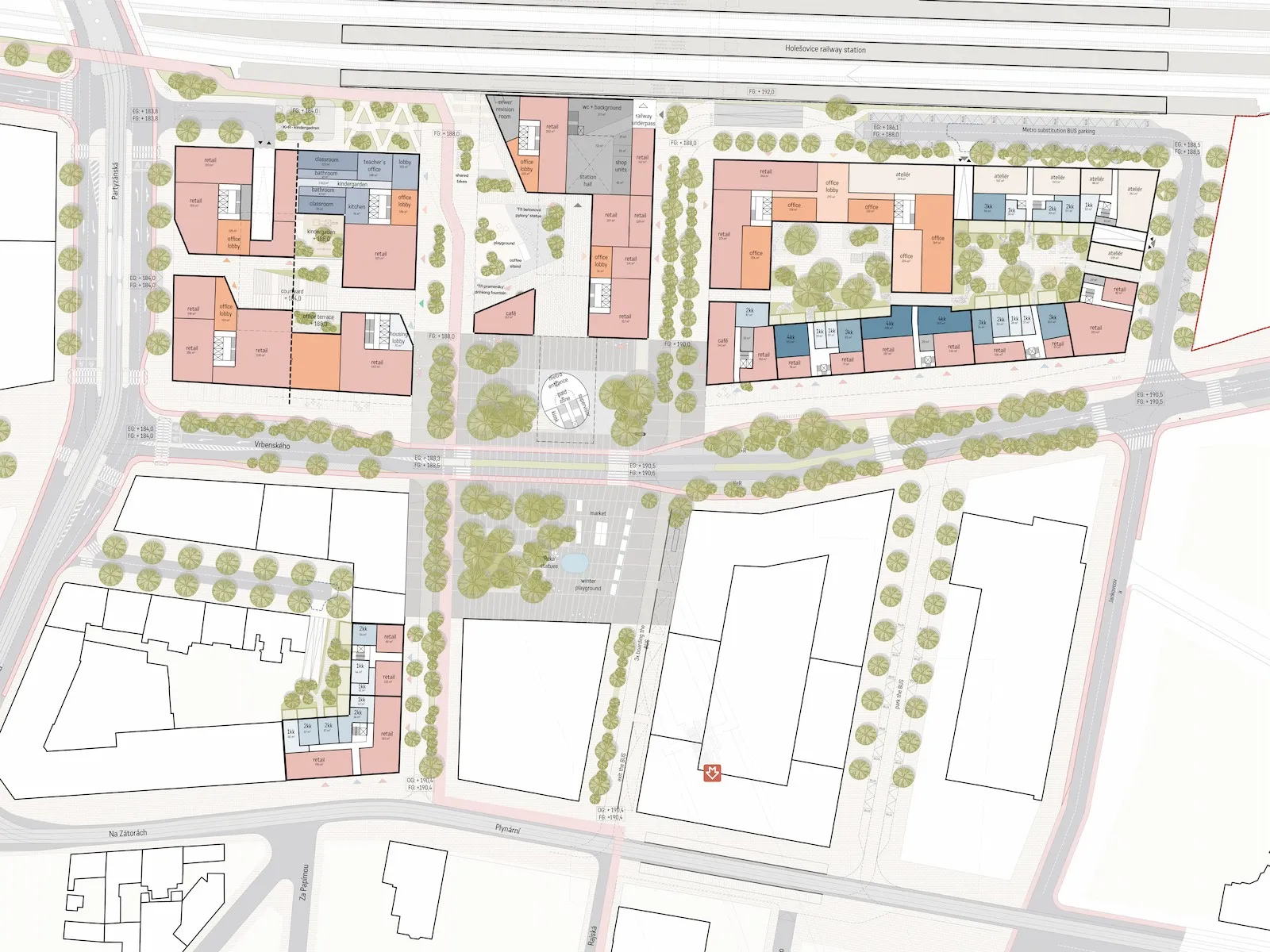 competition proposal for Nové Holešovice, source: OVA