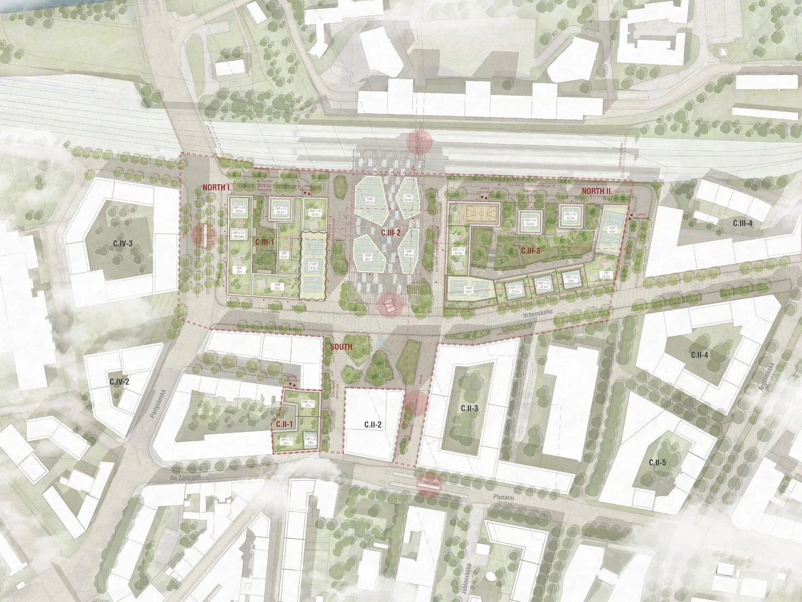 competition proposal for Nové Holešovice, source: Riegler Riewe Architekten