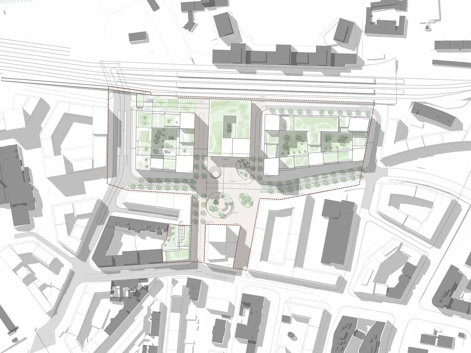 competition proposal for Nové Holešovice, source: Schindler Seko Architekti